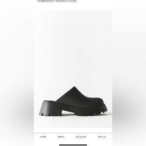Zara chunky mule clogs